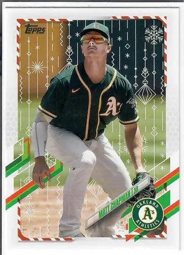 2021 Topps Holiday Mega Box Metallic #HW113 Matt Chapman NM-MT Athletics - Baseball Card Single
