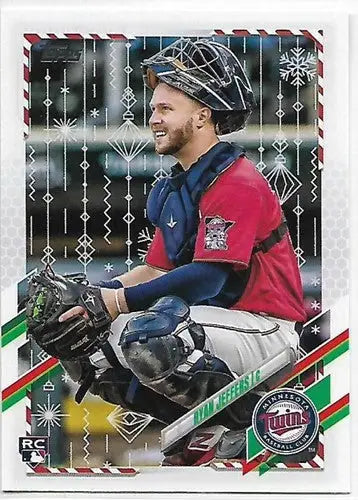 2021 Topps Holiday Mega Box Metallic #HW47 Ryan Jeffers NM-MT RC Rookie Twins - Baseball Card Box