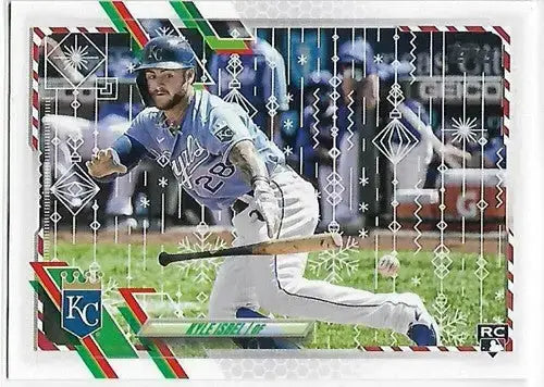 2021 Topps Holiday Mega Box Metallic #HW71 Kyle Isbel NM-MT RC Rookie Royals - Baseball Card Box