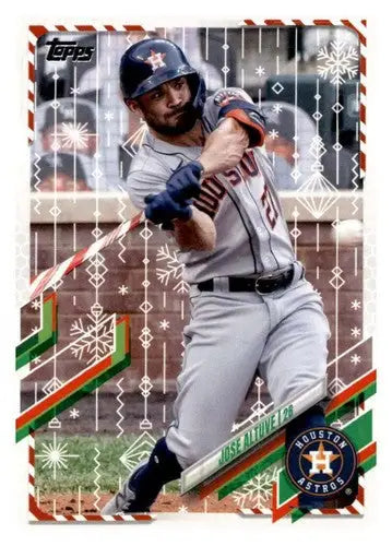 2021 Topps Holiday Mega Box Rare Short Print Variations #HW37 Jose Altuve NM-MT - Baseball Card Box