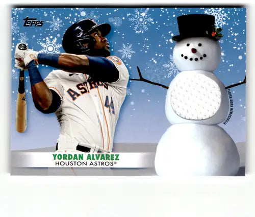 2021 Topps Holiday Mega Box Relics #WRC-YA Yordan Alvarez NM-MT MEM Ast ID:49973 - Baseball Card Single