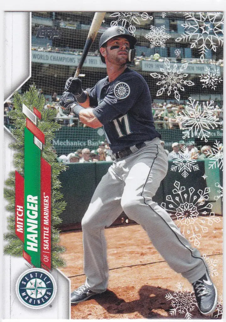 2021 Topps Holiday Snowflake #HW173 Mitch Haniger Seattle Mariners