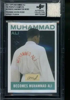 2021 Topps Muhammad Ali The People’s Champ #10 Worn Robe/ Word BGS Authentic - Other