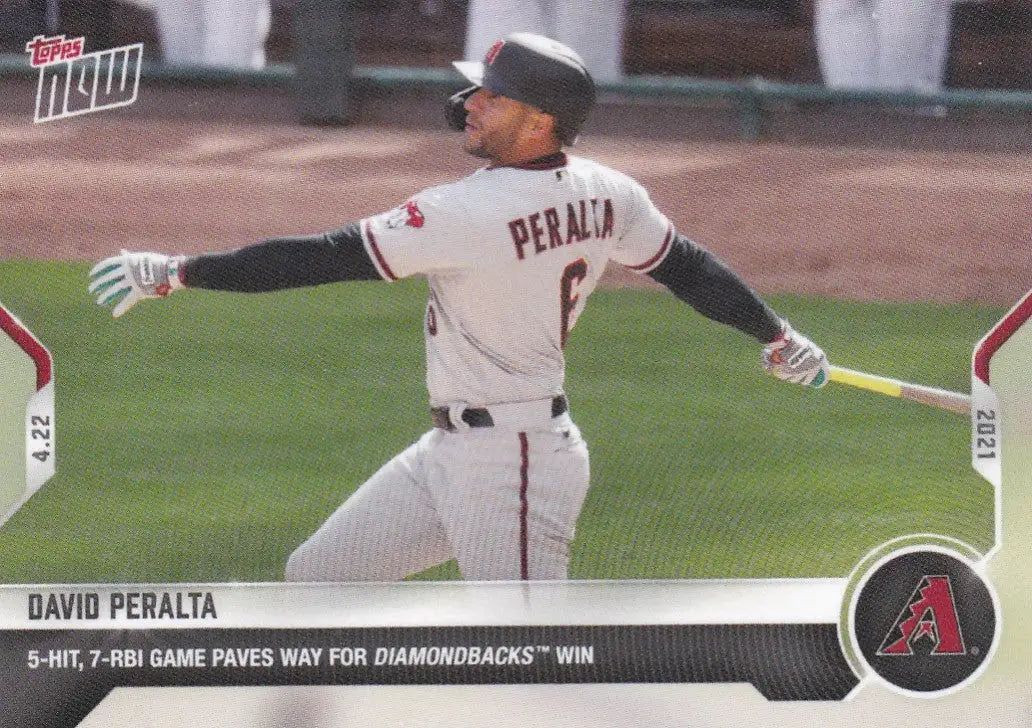 David Peralta Arizona Diamondbacks baseball card from 2021 TOPPS NOW #113
