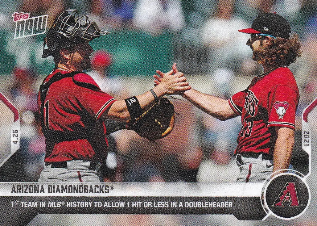 2021 Topps Now #130 Baseball Card featuring Arizona Diamondbacks Trading Card Design