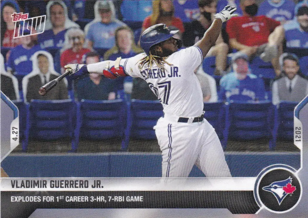 Vladimir Guerrero Jr. Toronto Blue Jays 2021 Topps Now #138 baseball card