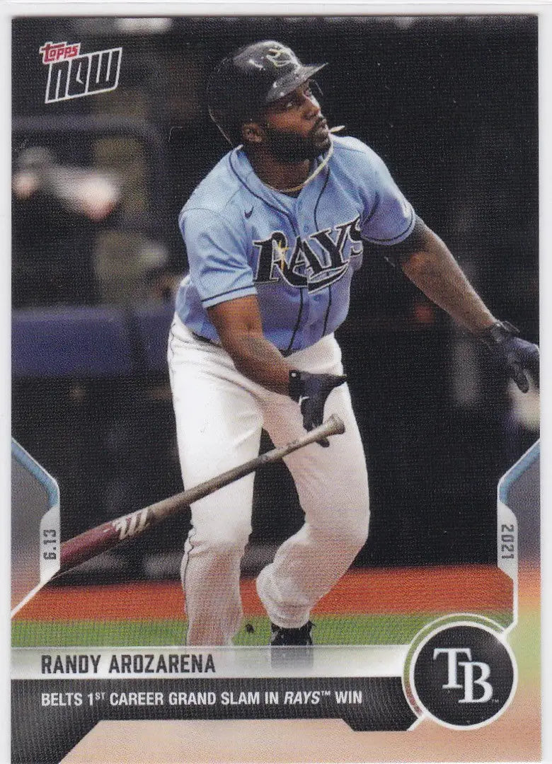 2021 TOPPS NOW #352 Randy Arozarena baseball card for Tampa Bay Rays fans