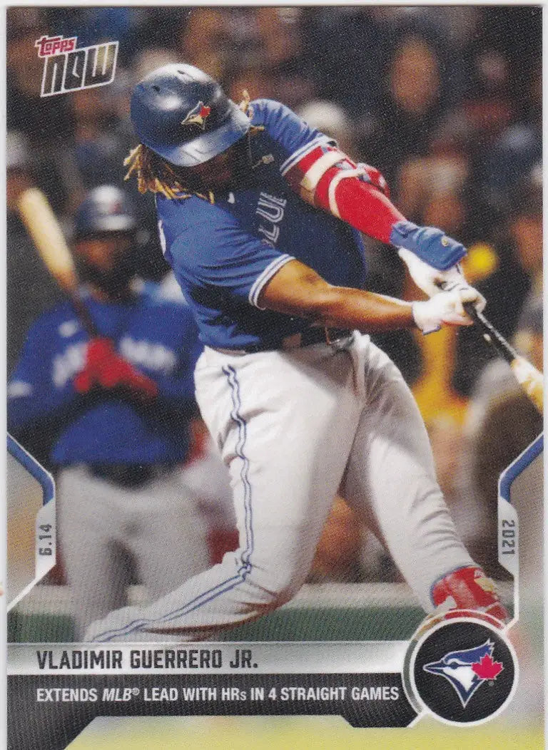Vladimir Guerrero Jr. baseball card from 2021 TOPPS NOW Toronto Blue Jays collectible
