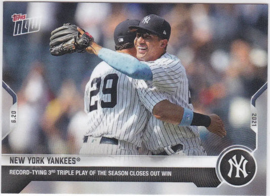 2021 Topps Now #391 Baseball Card featuring New York Yankees American League player