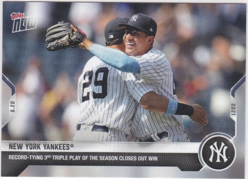2021 Topps Now #391 Baseball Card featuring New York Yankees American League player