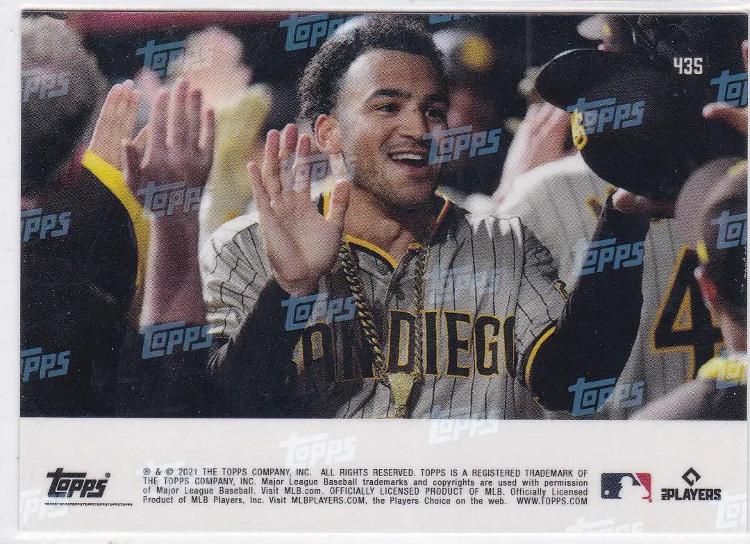Fernando Tatis Jr. baseball card from 2021 Topps Now San Diego Padres collection