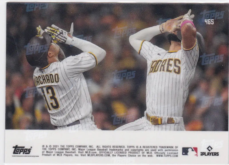Baseball card of Fernando Tatis Jr. from San Diego Padres 2021 TOPPS NOW #465