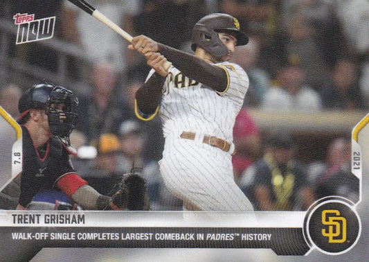 2021 Topps Now #481 Trent Grisham Baseball Card of San Diego Padres Player