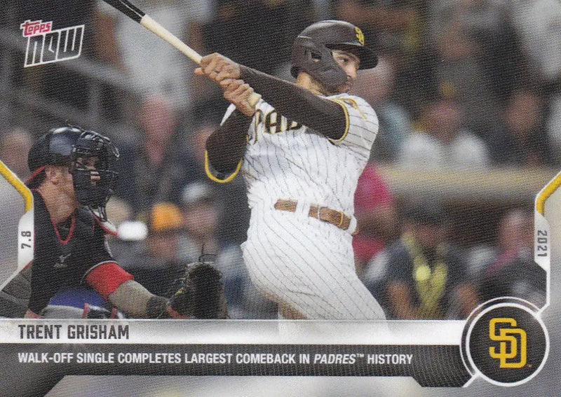 2021 Topps Now #481 Trent Grisham Baseball Card of San Diego Padres Player
