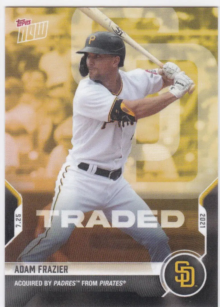 Adam Fraizer baseball card featuring the San Diego Padres from 2021 Topps Now