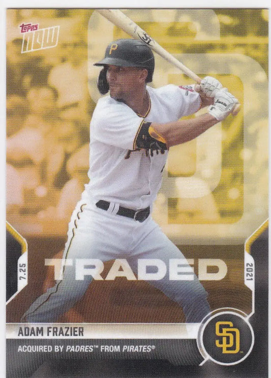 Adam Fraizer baseball card featuring the San Diego Padres from 2021 Topps Now