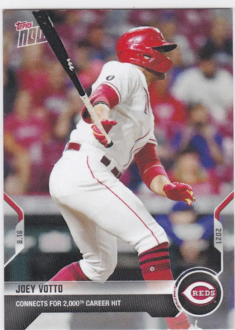 Joey Votto baseball card from 2021 Topps Now featuring Cincinnati Reds player