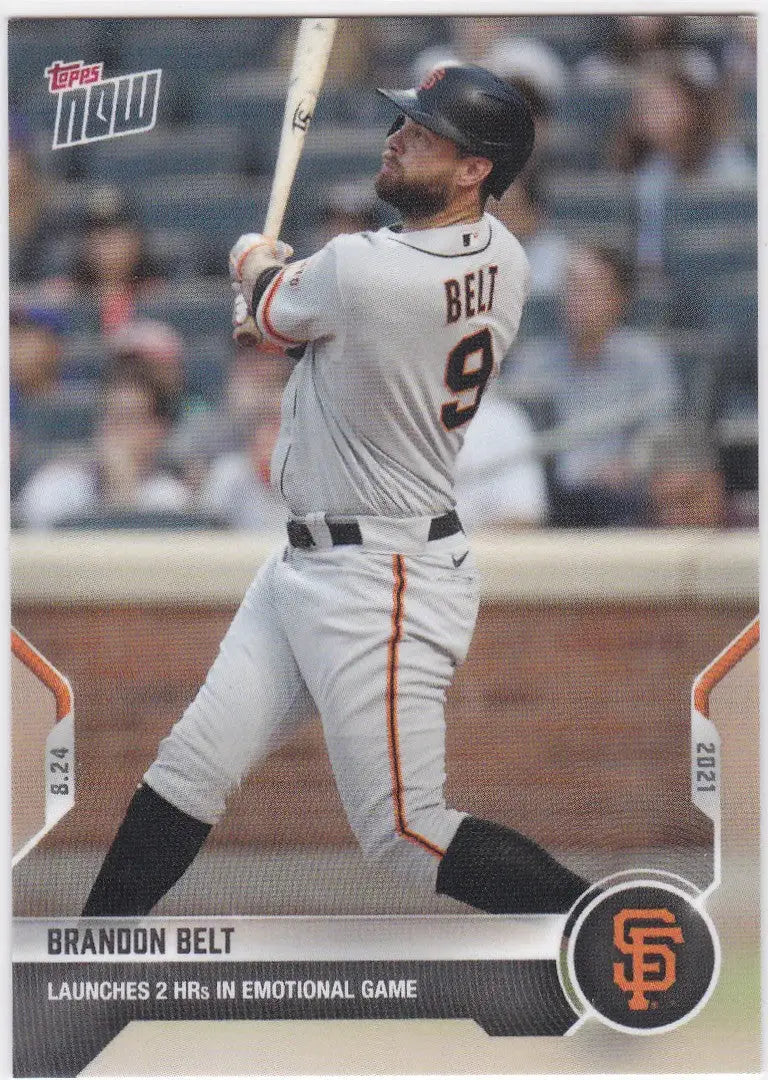 Brandon Belt San Francisco Giants baseball card from 2021 TOPPS NOW #698
