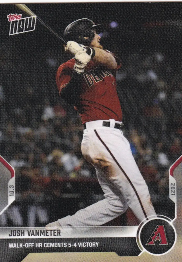 Baseball card of Josh VanMeter Arizona Diamondbacks 2021 TOPPS NOW #899 for collectors