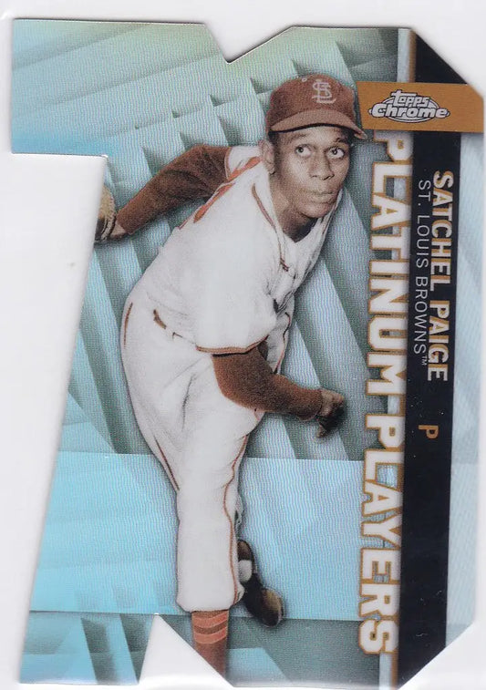 2021 Topps Platinum Players #CPDC-63 Satchel Paige Die Cut St Louis Browns - Baseball Card Single