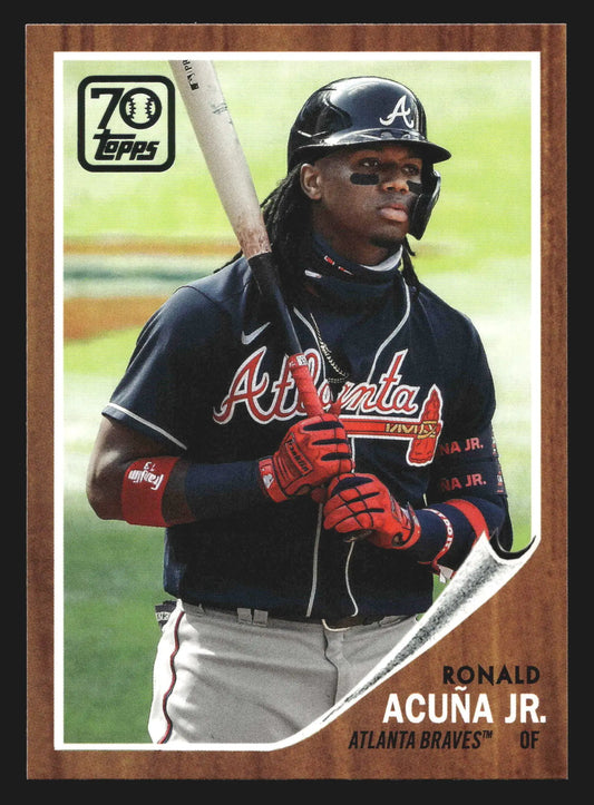 2021 Topps Ronald Acuna Jr. #70YT-12 70 Years of Topps Baseball Braves - Baseball Card Single