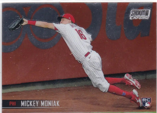 2021 Topps Stadium Club Chrome #316 Mickey Moniak RC Philadelphia Phillies - Baseball Card Single