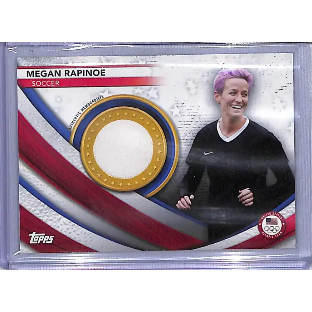 2021 Topps Team USA Memorabilia Pieces #USAM-MR Megan Rapinoe NM-MT MEM Soccer Card - Soccer Card Single