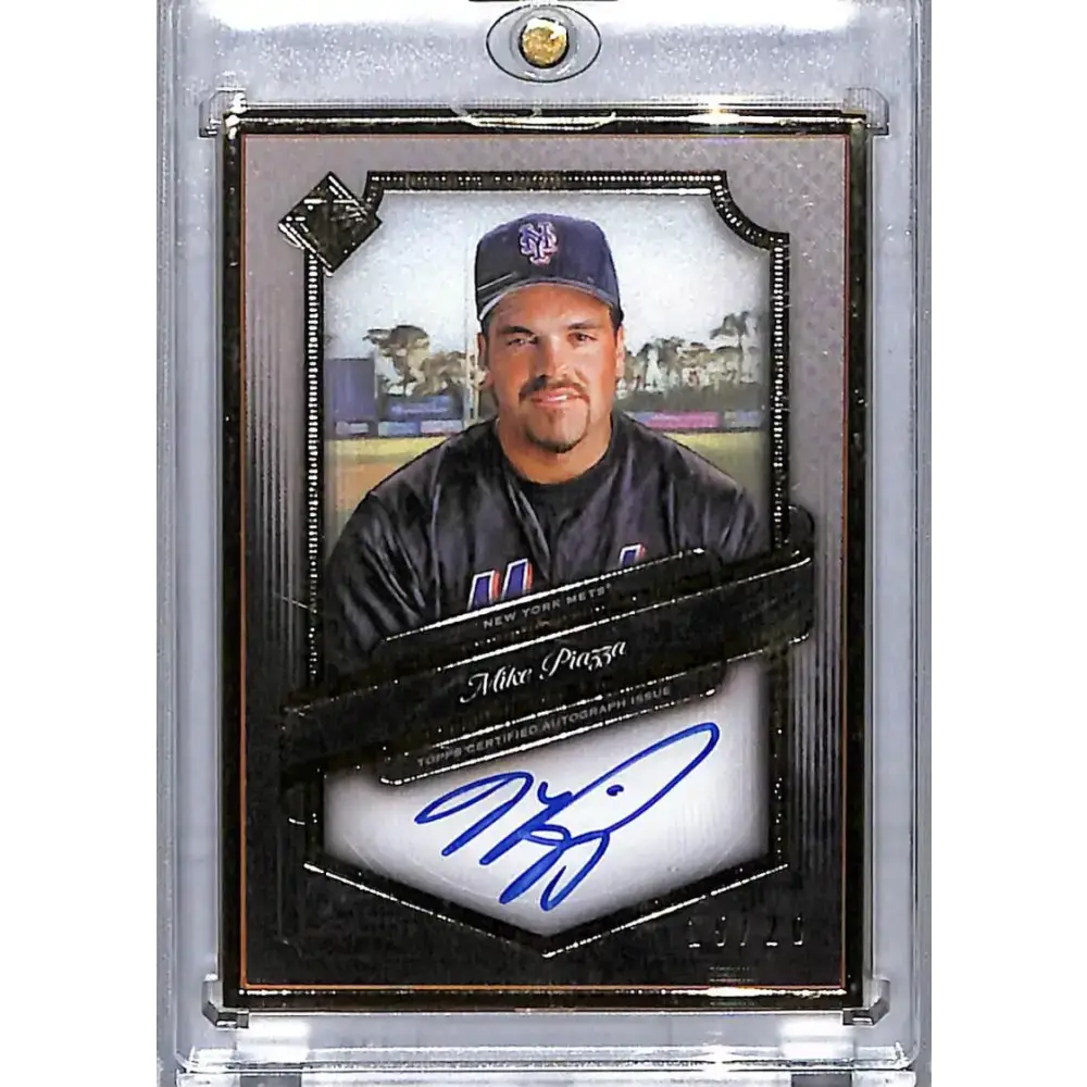 2021 Topps Transcendent #TCAMP Mike Piazza EX Excellent Auto 15/20 New York Mets Baseball Card - Baseball Card Single