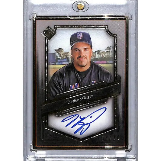 2021 Topps Transcendent #TCAMP Mike Piazza EX Excellent Auto 15/20 New York Mets Baseball Card - Baseball Card Single