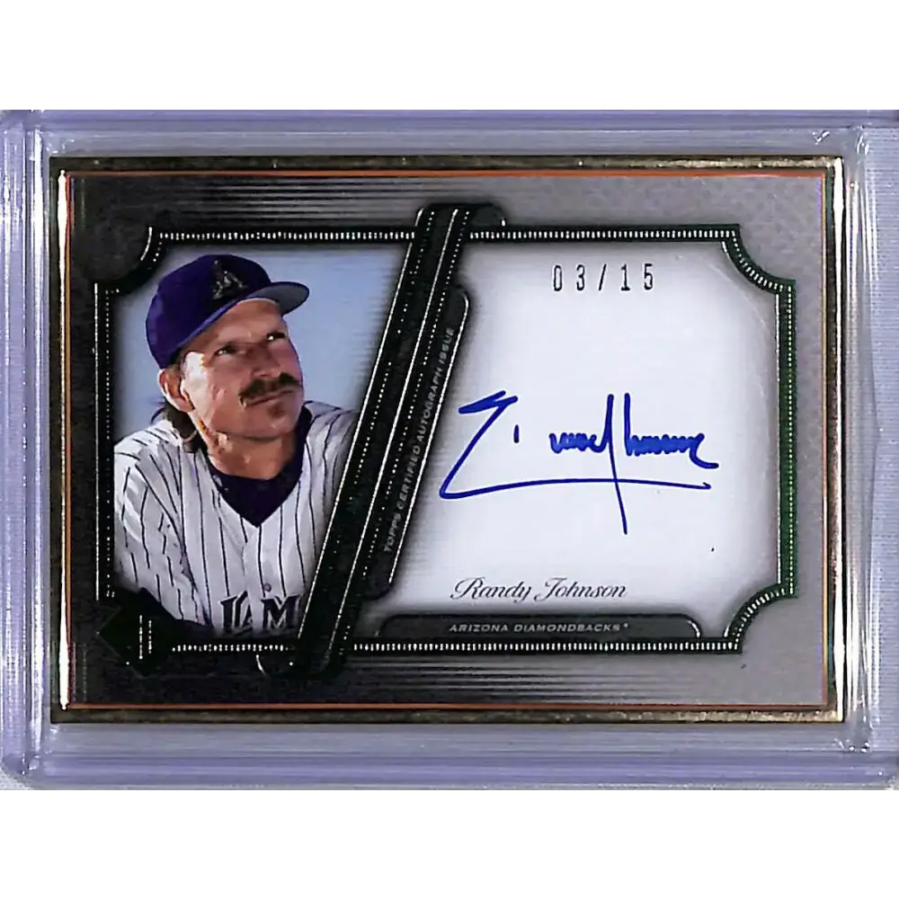 2021 Topps Transcendent #TCAVRJ Randy Johnson EX Excellent Auto 3/15 Arizona Diamondbacks Baseball Card - Baseball Card