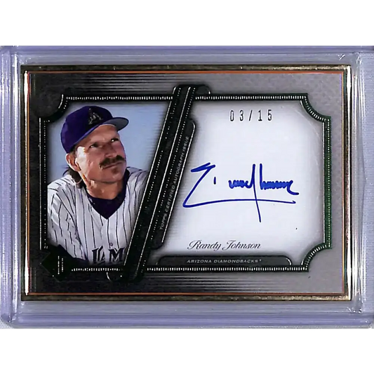 2021 Topps Transcendent #TCAVRJ Randy Johnson EX Excellent Auto 3/15 Arizona Diamondbacks Baseball Card - Baseball Card