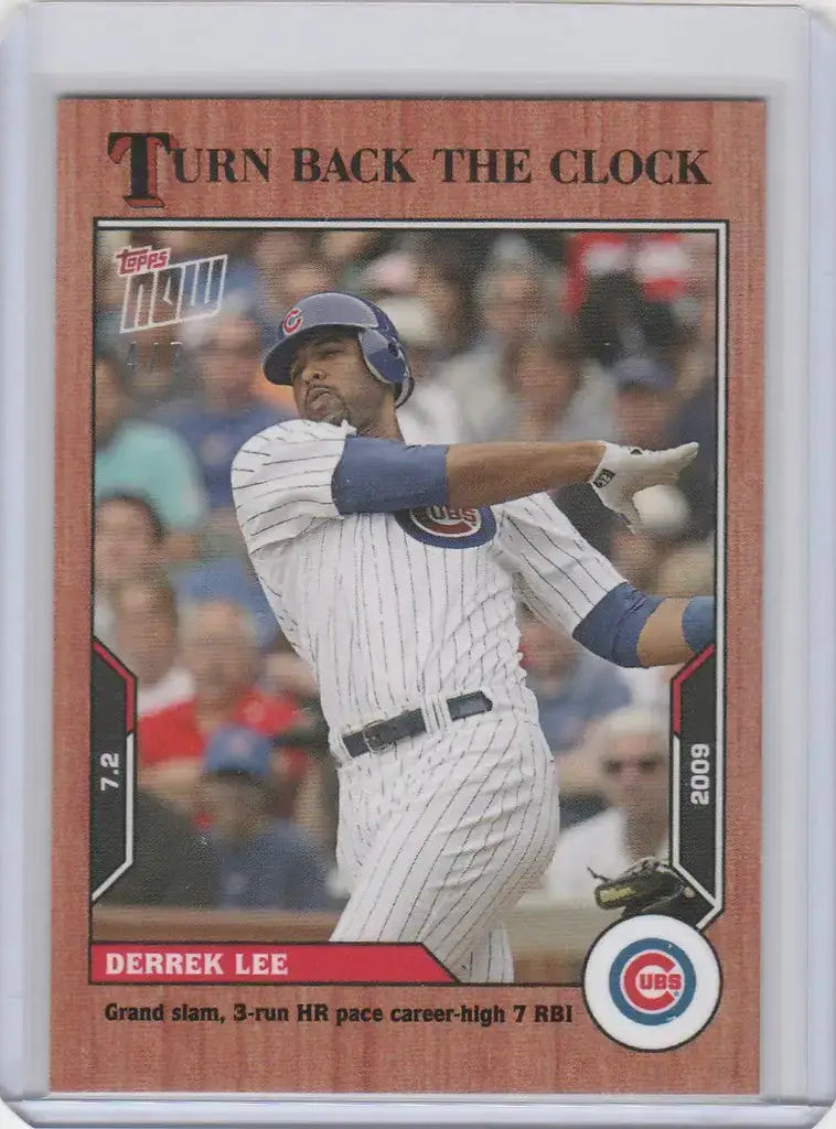 2021 Topps TURN BACK THE CLOCK CHERRY PARALLEL #93 DERREK LEE CHICAGO CUBS 4/7