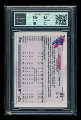 2021 Topps UK Edition Blue Zack Wheeler #188 70/75 Baseball Arena Club 10 - Baseball Card Single