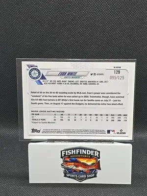 2021 Topps UK Edition - Evan White #129 Black /125 (RC)