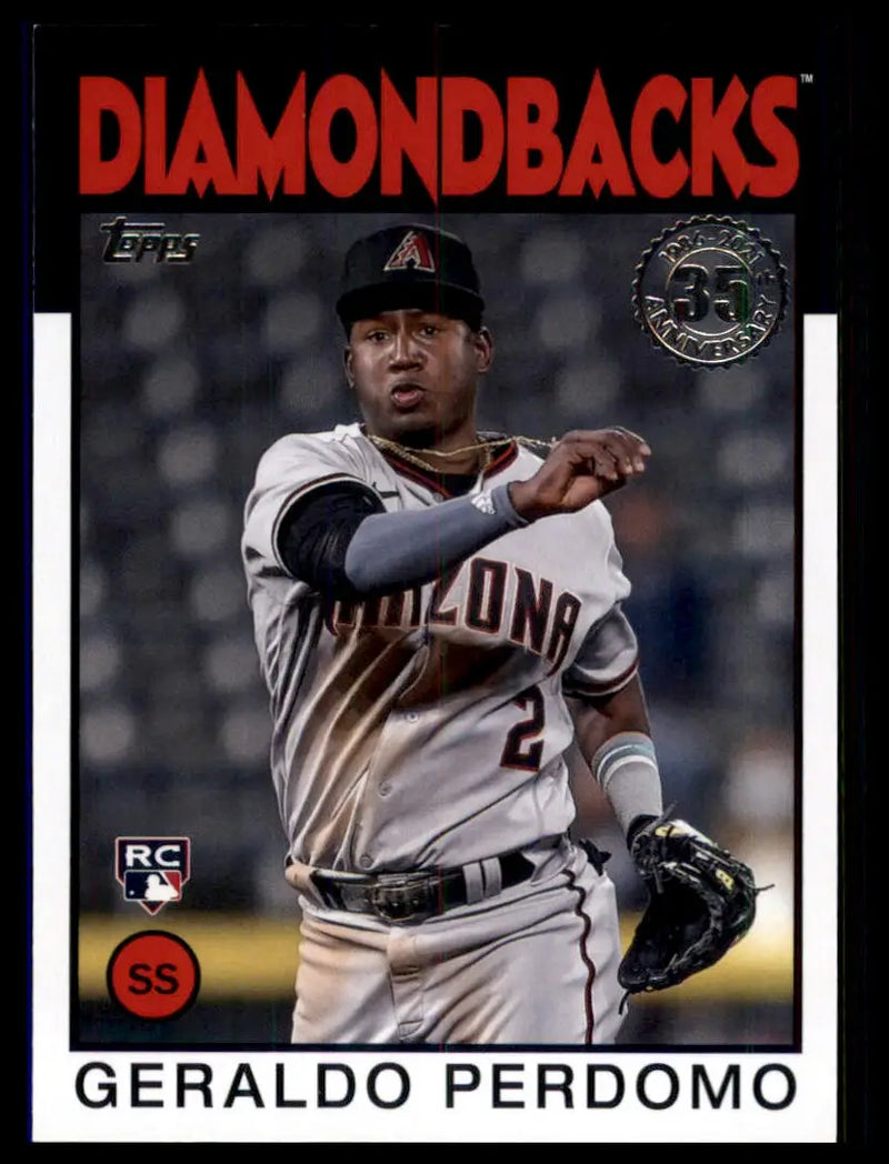 2021 Topps Update - 1986 Topps Baseball 35th Anniversary Complete Your Set You - 86B-43 Geraldo Perdomo - Baseball Card