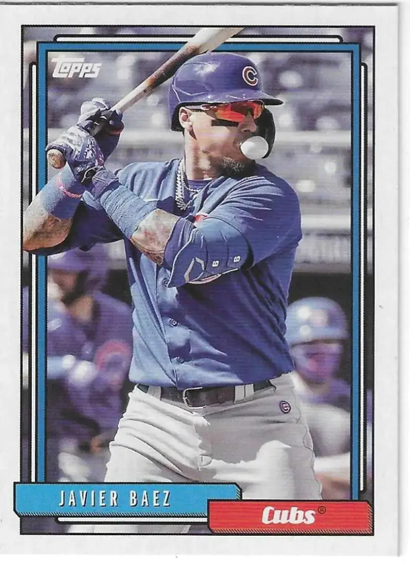 2021 Topps Update 1992 Topps Redux #T92-13 Javier Baez NM-MT Cubs - Baseball Card Single