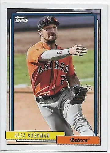 2021 Topps Update 1992 Topps Redux #T92-21 Alex Bregman NM-MT Astros - Baseball Card Single