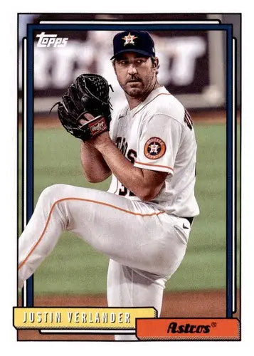 2021 Topps Update 1992 Topps Redux #T92-22 Justin Verlander NM-MT Astro ID:38396 - Baseball Card Single