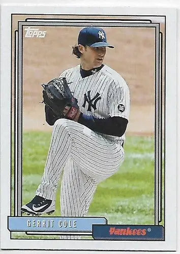 2021 Topps Update 1992 Topps Redux #T92-34 Gerrit Cole NM-MT Yankees - Baseball Card Single