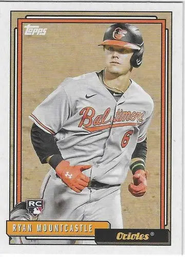 2021 Topps Update Ryan Mountcastle baseball card with original gloss Orioles NM-MT