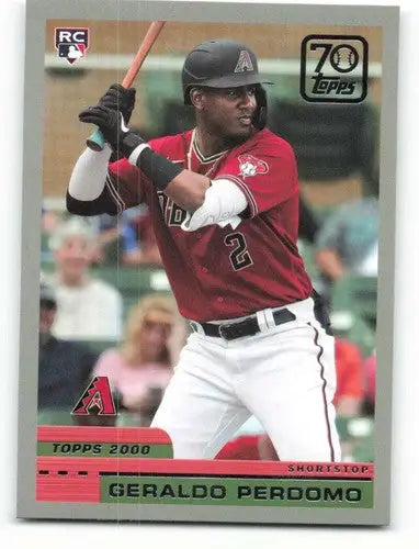 Geraldo Perdomo baseball card from 2021 Topps Update 70 Years of Topps