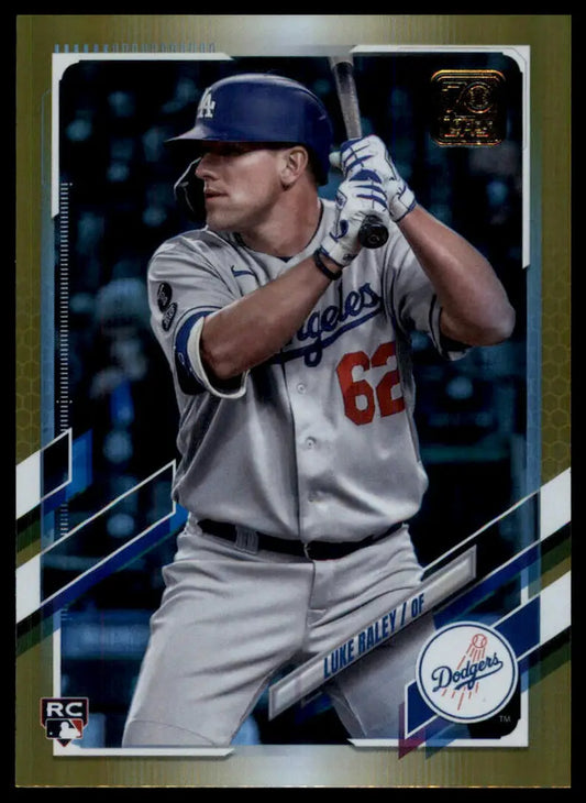 2021 Topps Update - Gold Foil Luke Raley US7 Los Angeles Dodgers Baseball NM - Baseball Card Single