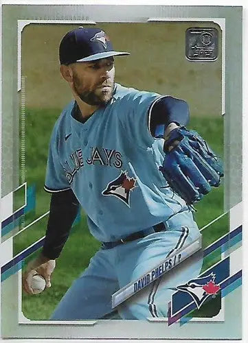 David Phelps baseball card featuring original gloss and rainbow foil from 2021 Topps Update