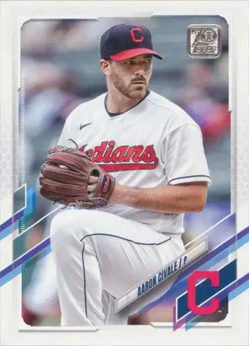 2021 Topps Update #US113 Aaron Civale NM-MT Indians - Baseball Card Single