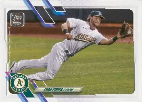 2021 Topps Update Chad Pinder baseball card with original gloss and Sports Cards branding