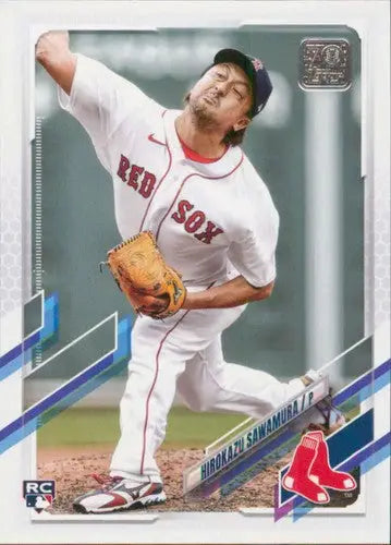 Baseball card featuring Hirokazu Sawamura from 2021 Topps Update simply Sandoval series