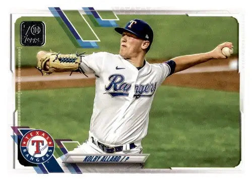 2021 Topps Update #US123 Kolby Allard NM Near Mint Rangers - Baseball Card Single