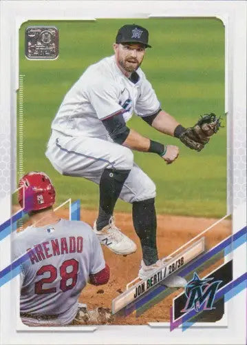 2021 Topps Update #US131 Jon Berti NM-MT Marlins - Baseball Card Single