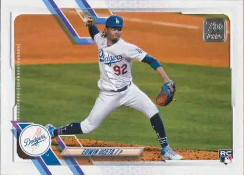 Original gloss of Edwin Uceta baseball card from 2021 Topps Update Simply Sandoval series