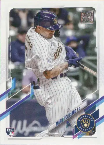 2021 Topps Update Mario Feliciano Baseball Card with original gloss from simply sandoval